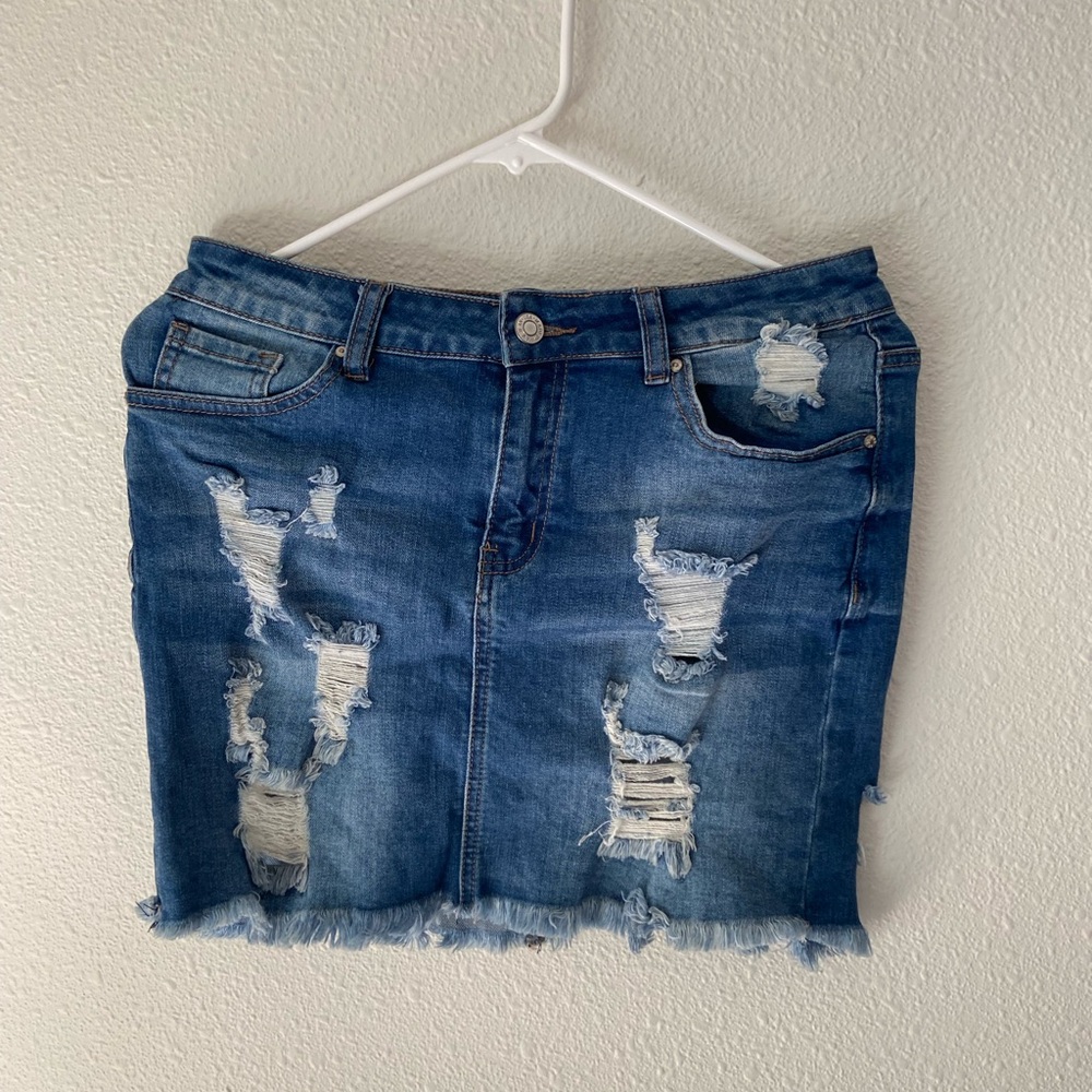 jean skirt. size - medium